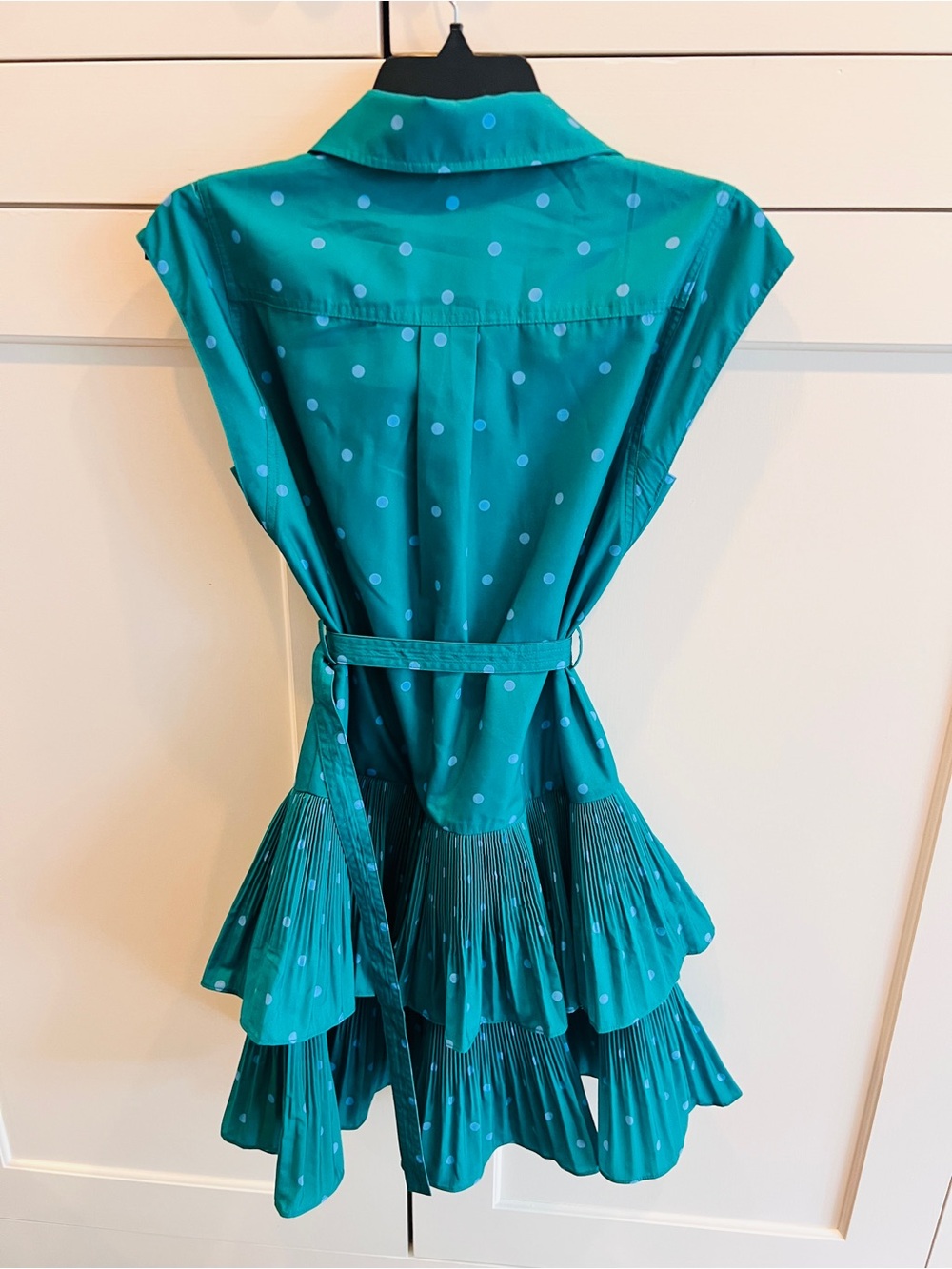 Current Air Button Down Tiered Dress-xs - Picture 5 of 7